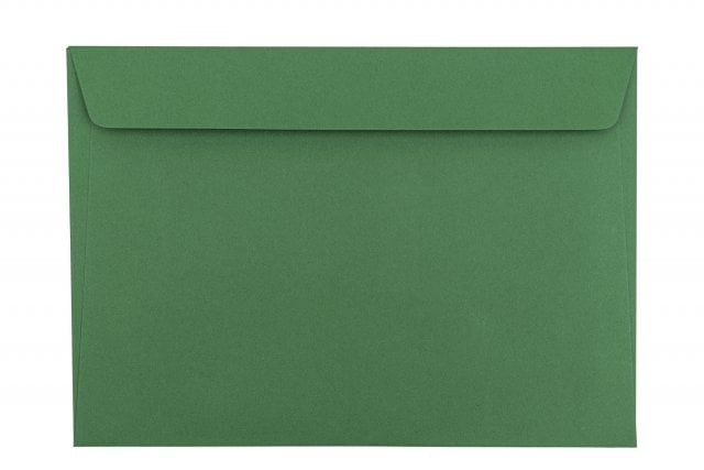 Enveloppes DIN C5 autocollantes, vert foncé