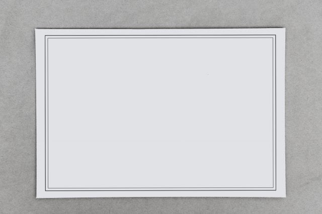 Enveloppes DIN B6, cadre funéraire