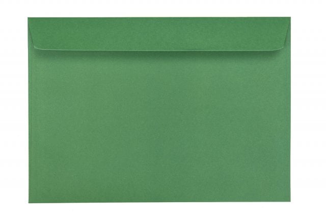 Enveloppes DIN C5 autocollantes, impression verte