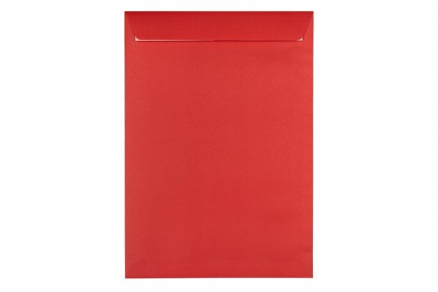 Enveloppes DIN C4 adhésives, impression rouge