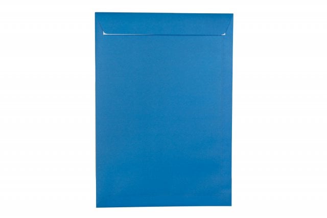 Enveloppes DIN C4 adhésives, impression bleue