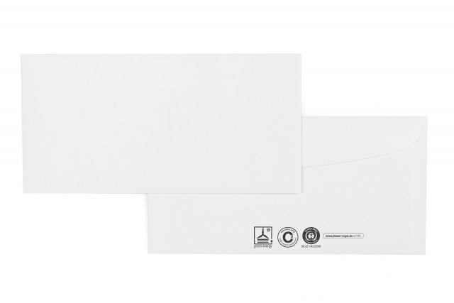 Enveloppes DIN Lang+, recyclées Blanc