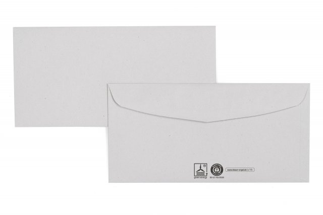 Enveloppes DIN Lang+, recyclées Gris