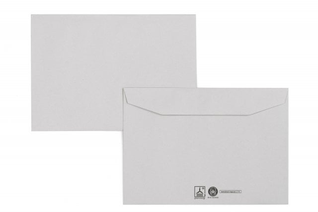 Enveloppes DIN C5, recyclées Gris