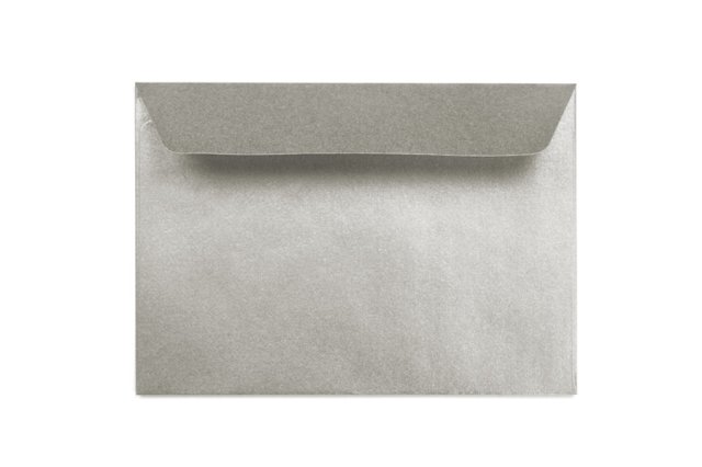 Enveloppes DIN B6 autocollantes, argent