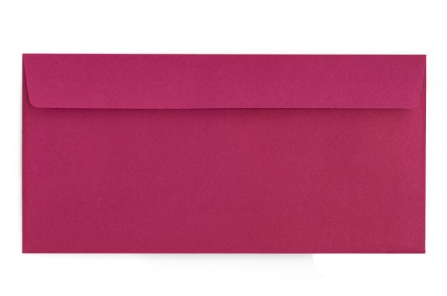Enveloppes DIN Longues autocollantes, Impression Rose