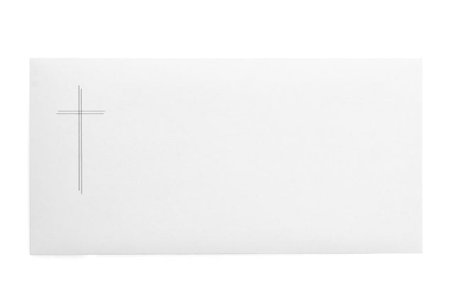 Enveloppes DIN Long adhésives, croisées
