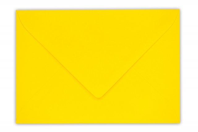 Enveloppes DIN C6, jaune doré