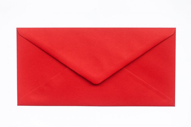 Enveloppes DIN long, Rouge