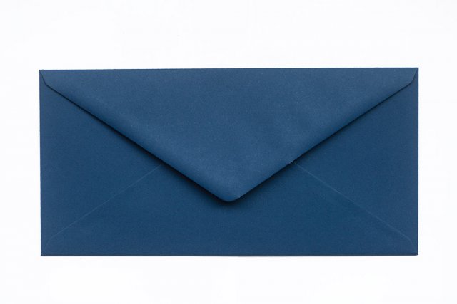 Enveloppes DIN long, Bleu foncé