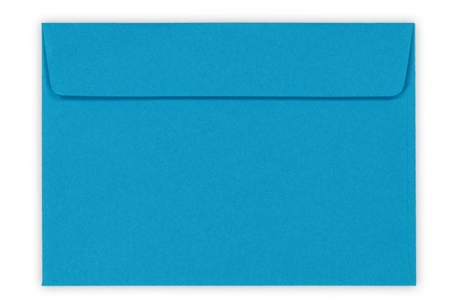 Enveloppes DIN C6 autocollantes, Bleu