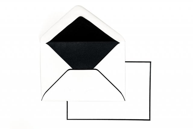Enveloppes DIN C6, enveloppes de deuil avec bordure noire