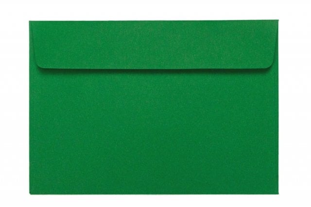 Enveloppes DIN C6 autocollantes, vert foncé