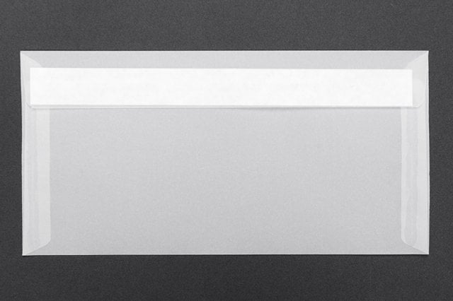 Enveloppes DIN Lang autocollantes, Transparent