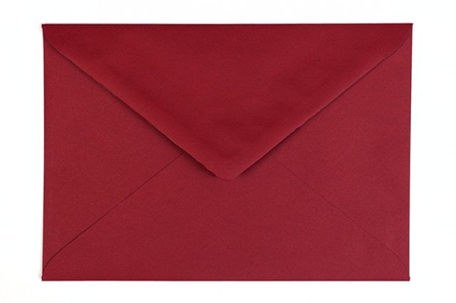 Enveloppes DIN C5, rouge foncé