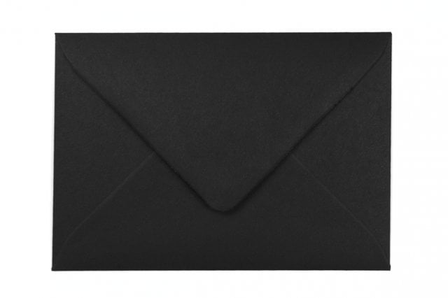 Enveloppes DIN C6, Noir