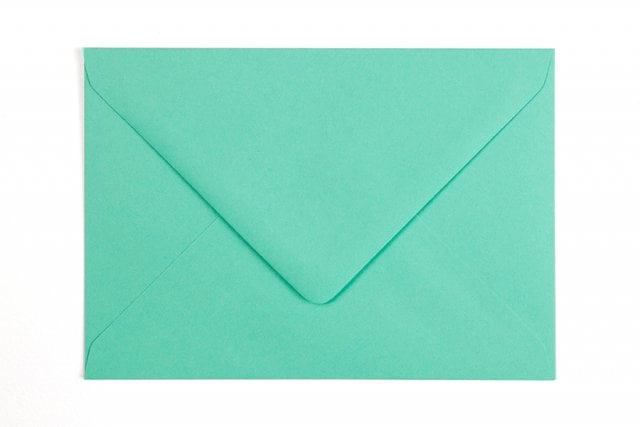 Enveloppes DIN C6, bleu-vert
