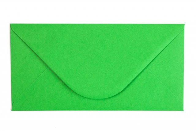 Enveloppes DIN long, Vert