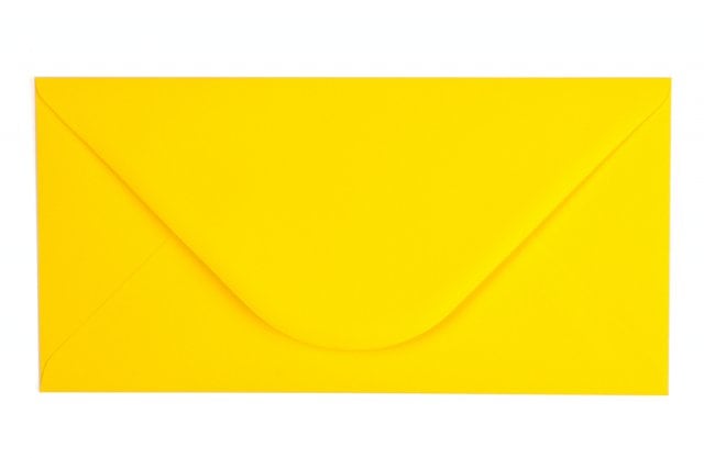 Enveloppes DIN long, Jaune orangé