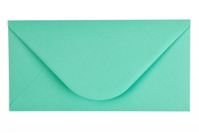 Enveloppes DIN long, Bleu vert
