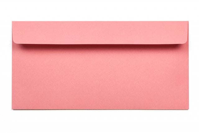 Enveloppes DIN long adhésives, Rose