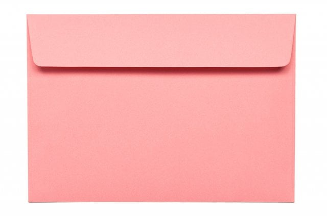 Enveloppes DIN C6 autocollantes, Rose