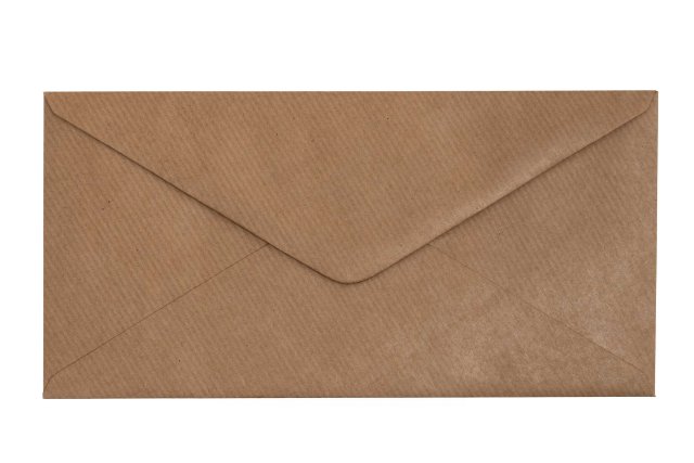 Enveloppes DIN long, papier kraft natron strié