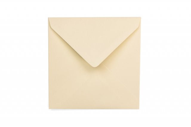 Enveloppes Carré 130x130 mm, Crème