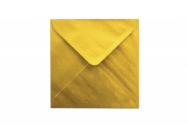 Enveloppes Carré 130x130 mm, Or