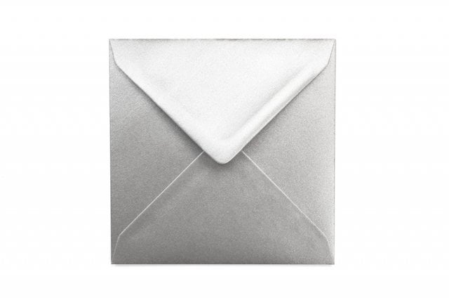 Enveloppes Carré 130x130 mm, Argenté