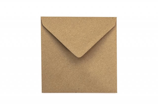 Enveloppes Carré 130x130 mm, papier kraft