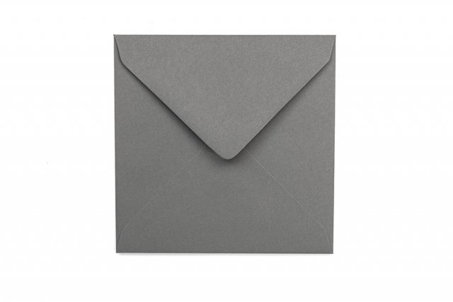 Enveloppes Carré 130x130 mm, Gris foncé