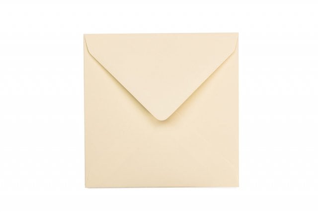 Enveloppes Carré 155x155 mm, Crème
