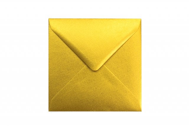 Enveloppes Carré 155x155 mm, Or