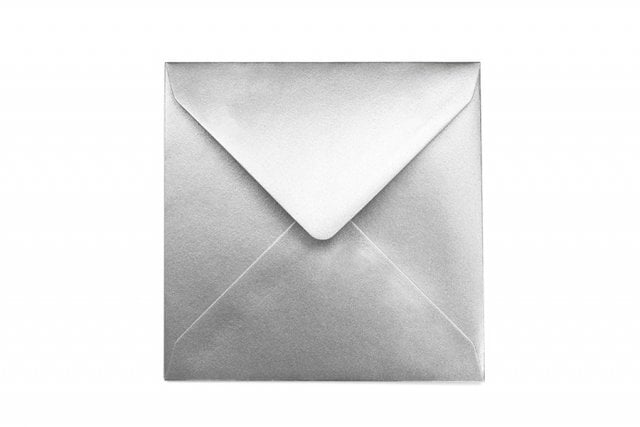 Enveloppes Carré 155x155 mm, Argenté