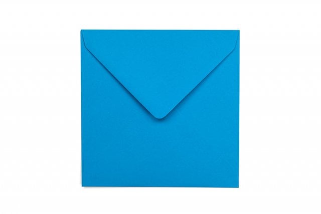 Enveloppes Carré 155 x 155 mm, Bleu