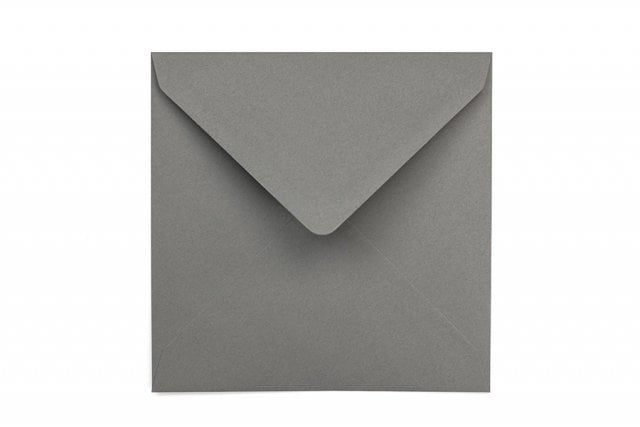 Enveloppes Carré 155x155 mm, Gris foncé