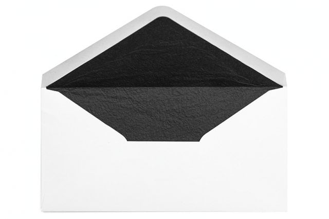 Enveloppes DIN long, enveloppes de deuil