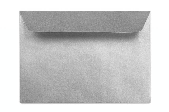 Enveloppes DIN C6 autocollantes, argentées