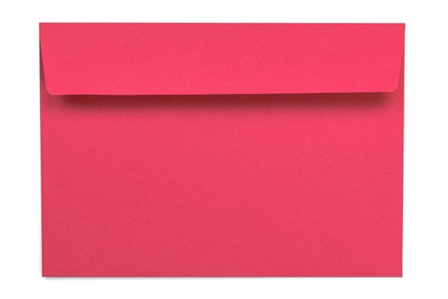 Enveloppes DIN C6 autocollantes, rose