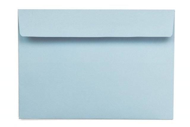Enveloppes DIN C6 autocollantes, bleu clair
