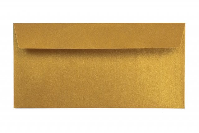 Enveloppes DIN Longues autocollantes, Or
