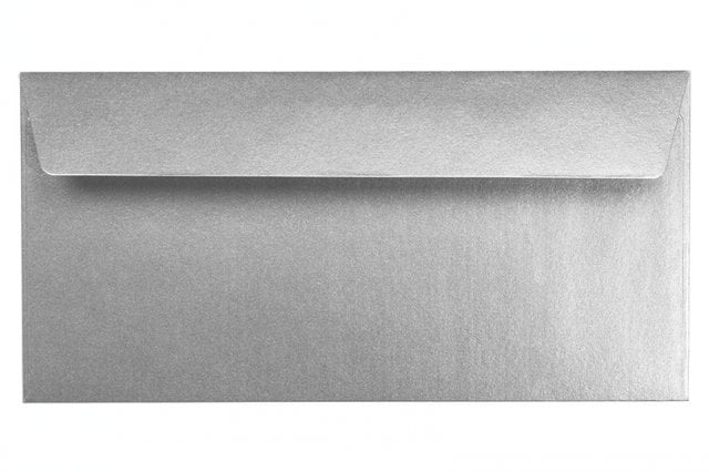 Enveloppes DIN Longues autocollantes, argent