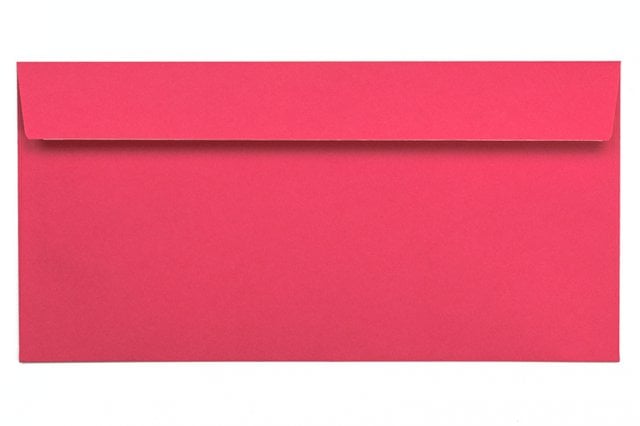 Enveloppes DIN long adhésives, rose