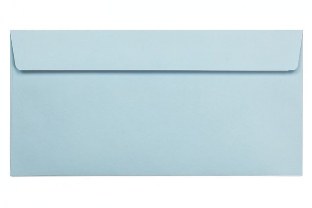 Enveloppes DIN long adhésives, bleu clair