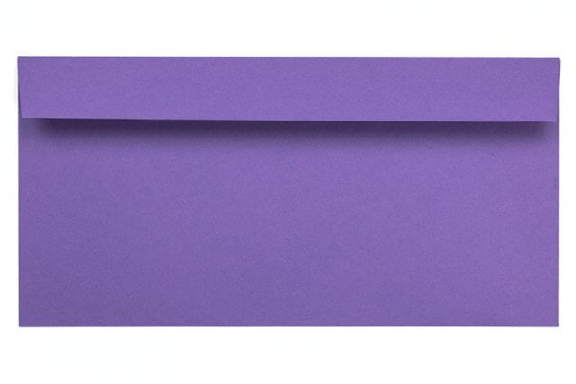 Enveloppes DIN Long autocollantes, Violet
