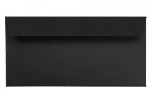 Enveloppes DIN Longues autocollantes, Noir