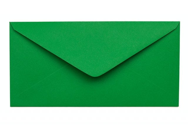 Enveloppes DIN long, Vert profond