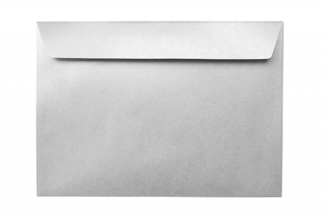 Enveloppes DIN C5 autocollantes, argent