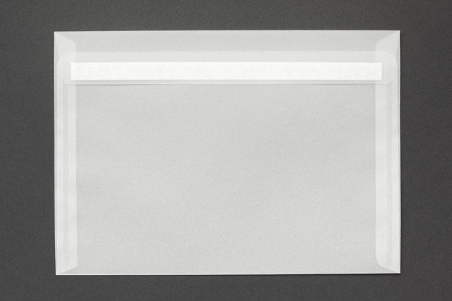 Enveloppes DIN C5 autocollantes, transparentes